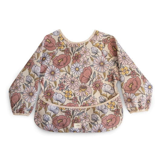 Mushie - Longsleeve bib - retro flowers
