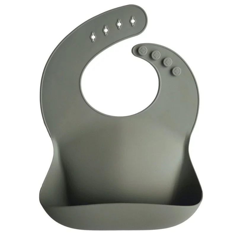 Mushie - Silicone bib / slab - Silver Sage