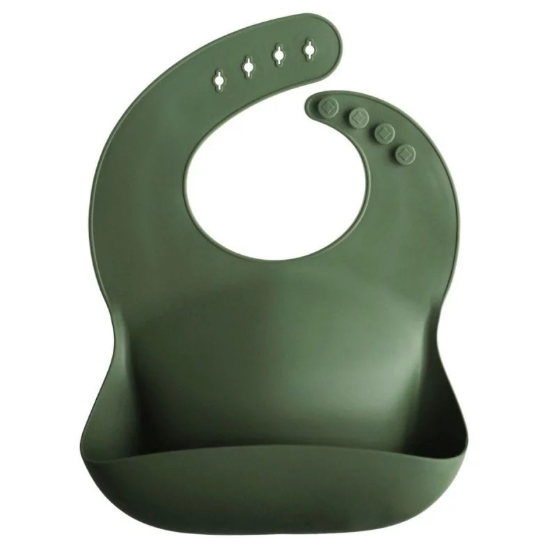 Mushie - Silicone bib / slab - Forrest green