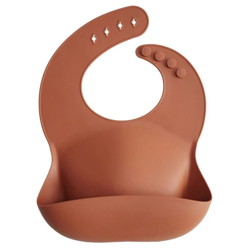 Mushie - Silicone bib / slab - Clay