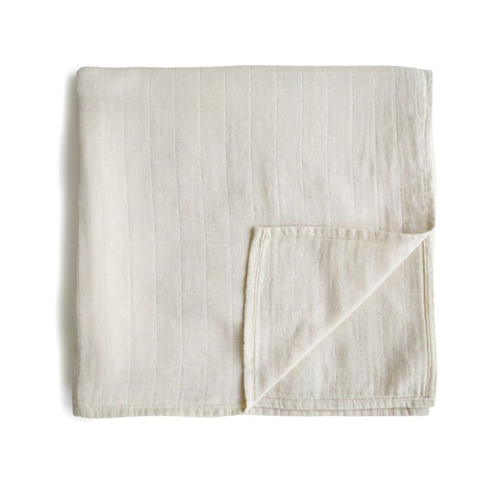 Mousseline Swaddle Fog- met naam