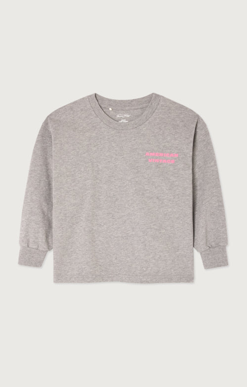 American vintage - Fizvalley T-shirt longsleeve - Gris chine