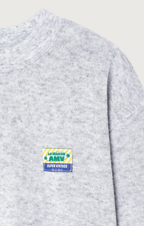 American vintage - Sweater evona - Gris clair chine