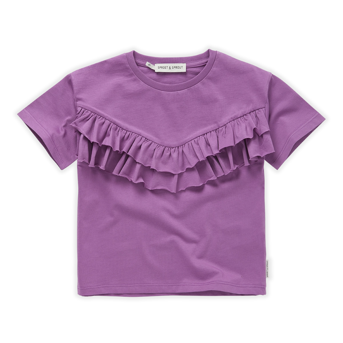 Sproet & Sprout - T-SHIRT RUFFLE PURPLE