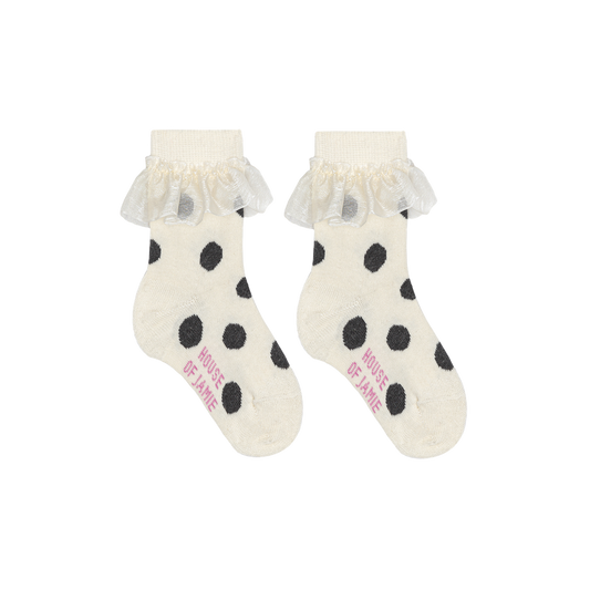 House of jamie - socks - Granite Dots & Organza