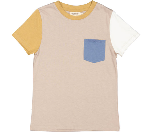 Marmar copenhagen - T-shirt modal fine - Ted colour block Liama
