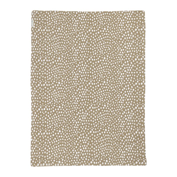 Ledikantdeken Velvet Cheetah - Taupe 100x150