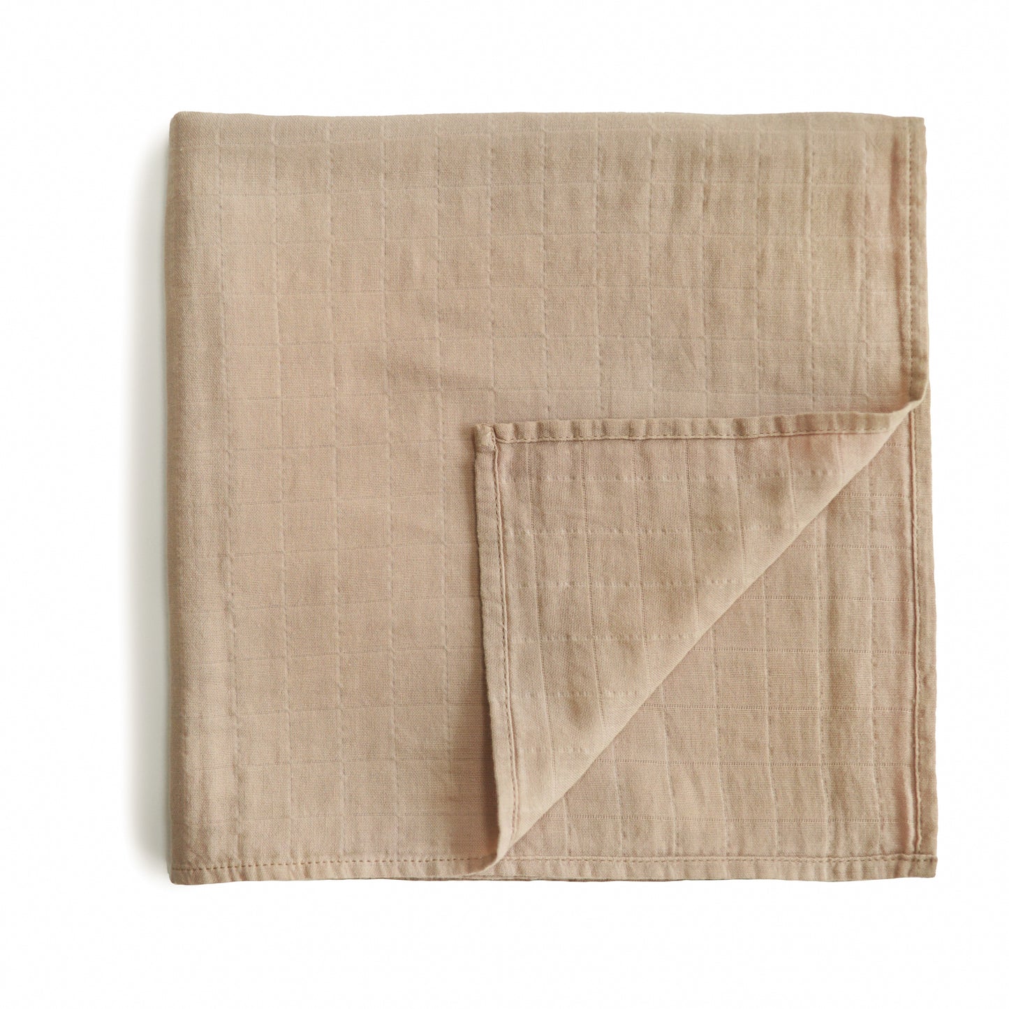 Mousseline Swaddle pale taupe- met naam